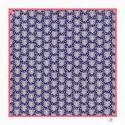 Serviette de table en tissu motif léopard bord ROSE famille GRRR