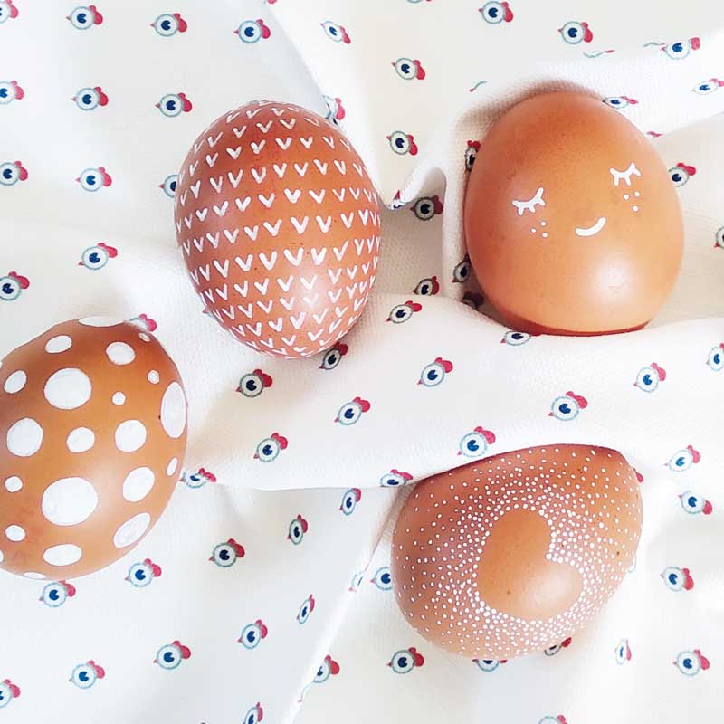 Lot de 2 ou 4 serviettes de table - French Touch Famille Coco Pistache – Image 5