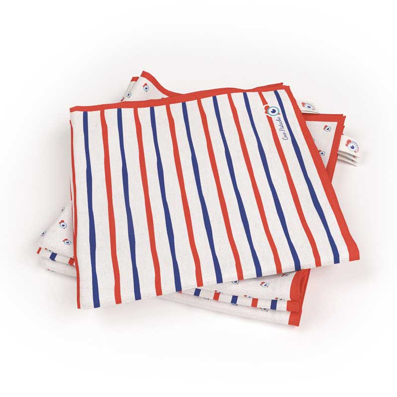 Lot de 2 ou 4 serviettes de table - French Touch Famille Coco Pistache – Image 6