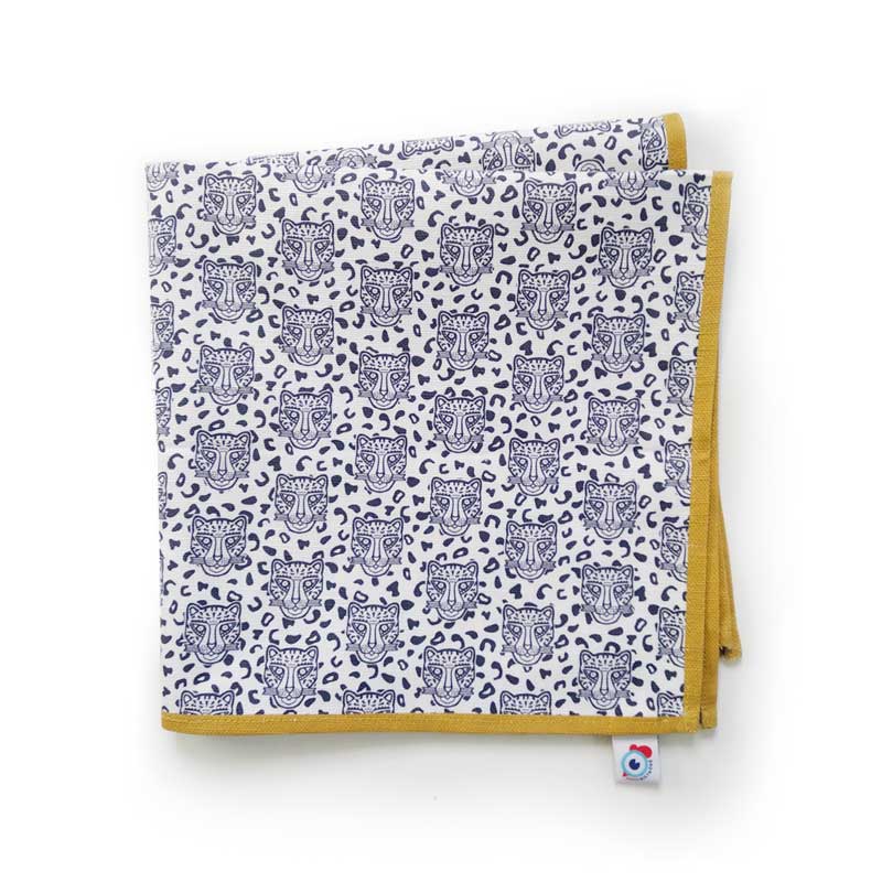 Lot de 2 serviettes de table - Léopard Famille GRRR - bord coloré au choix – Image 14