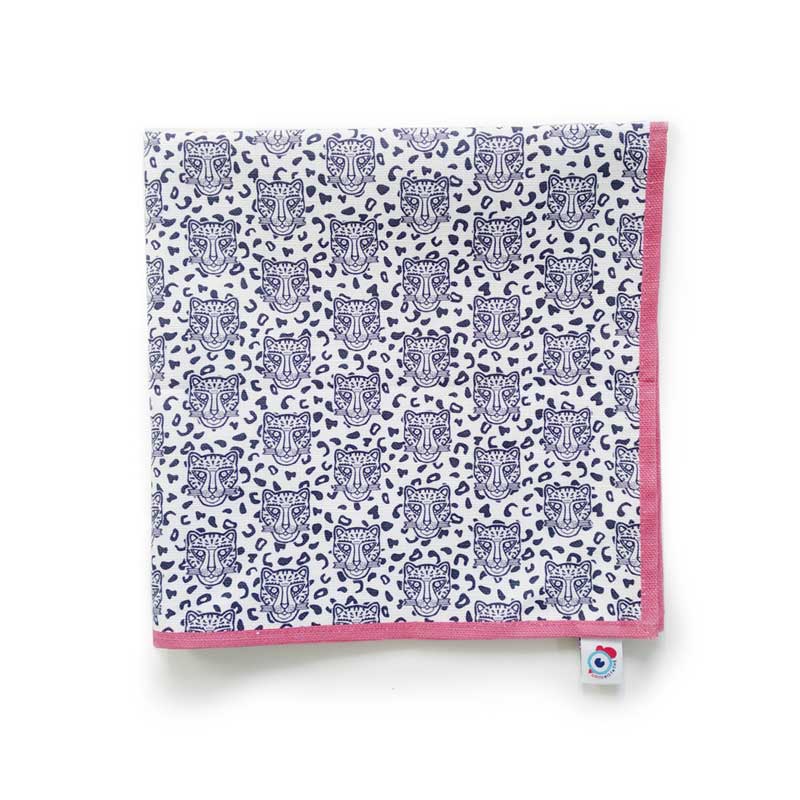 Lot de 2 serviettes de table - Léopard Famille GRRR - bord coloré au choix – Image 13