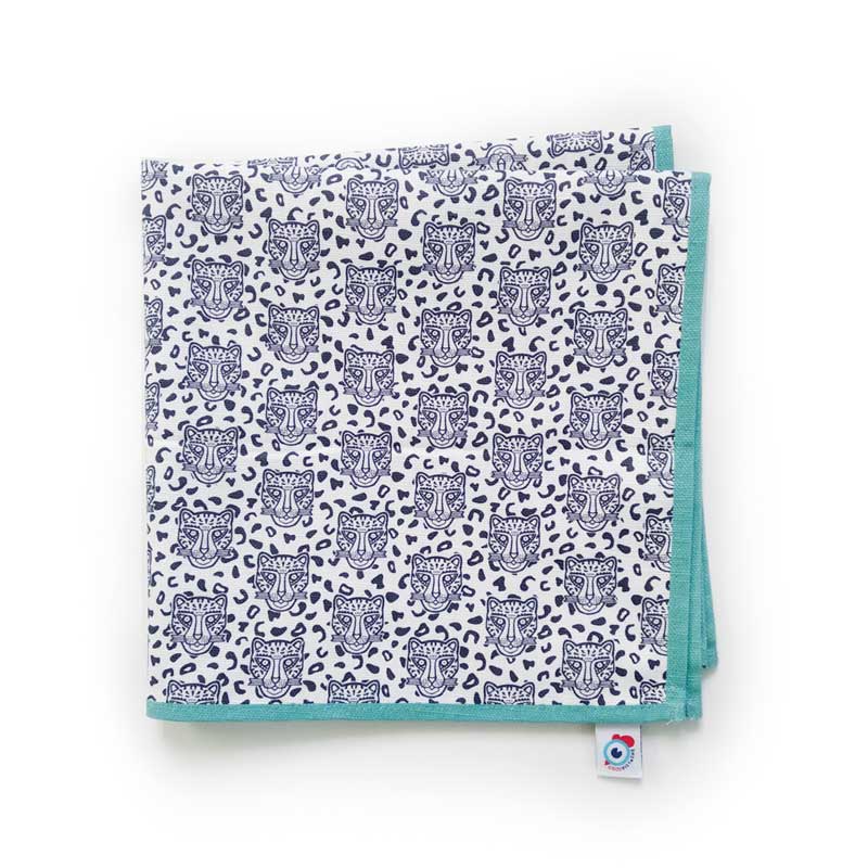 Lot de 2 serviettes de table - Léopard Famille GRRR - bord coloré au choix – Image 12