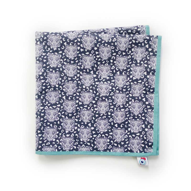 Lot de 2 serviettes de table - Léopard Famille GRRR - bord coloré au choix – Image 9