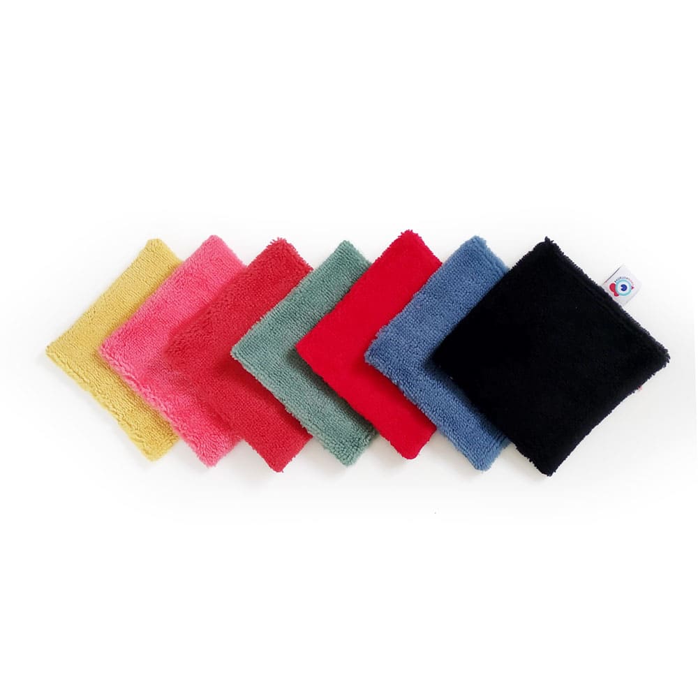 Coton Démaquillant Lavable x7 rainbow semainier multicolor 10x10cm – Image 3